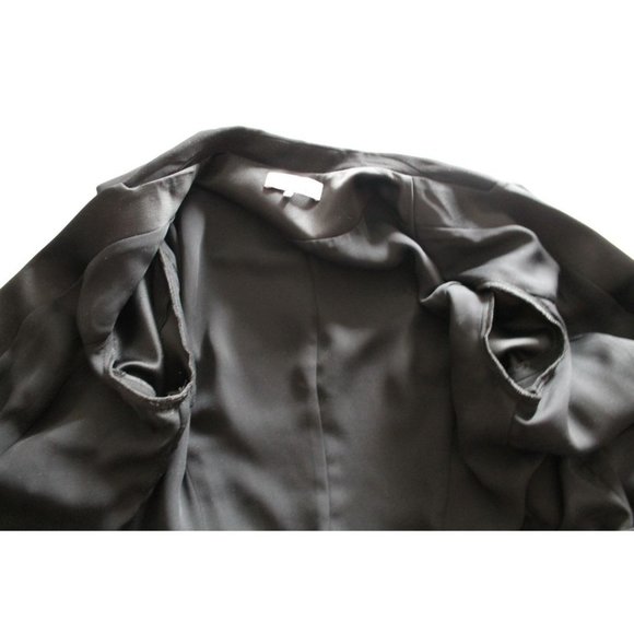 Parker Jax Blazer Dress with Faux Feather Trim Black Size 6 - Picture 7 of 9